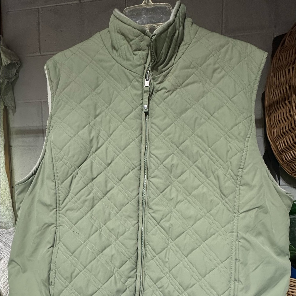 Quilted Green Vest